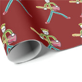 Bass Guitar Stickman ラッピングペーパー (ロールコーナー)