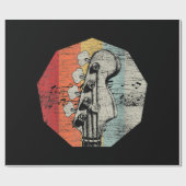 Bass-guitaristのギフトアイディア- Bass Guitar ラッピングペーパー (フラット)