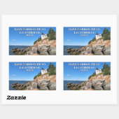 Bass Harbor Head Light house, Maine Stickers 長方形シール (シート)