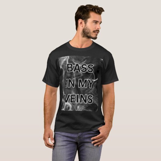 BASS IN MY VEINS Tシャツ (正面フル)