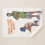 Bass Loud, Problems Quiet Music Art Blanket シェルパブランケット (正面(横))