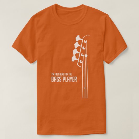 Bass PlayerBassギタリストの Im Tシャツ (デザイン正面)
