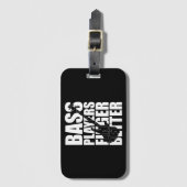 Bass players fingers better ラゲッジタグ (正面縦)