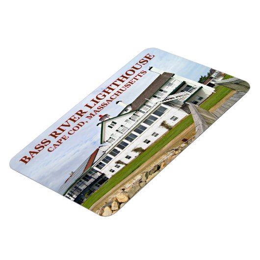 Bass River Light house, Massachusetts Flexi Magnet マグネット (左側)