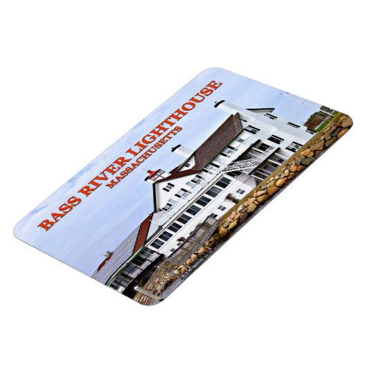 Bass River Light house, Massachusetts Flexi Magnet マグネット (左側)