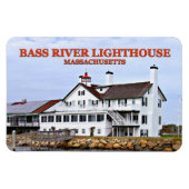 Bass River Light house, Massachusetts Flexi Magnet マグネット (横)