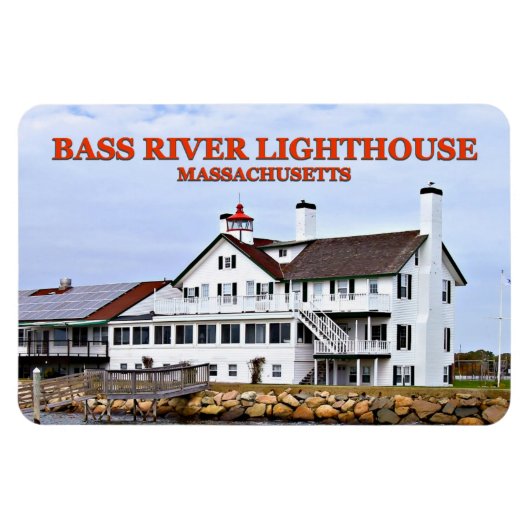 Bass River Light house, Massachusetts Flexi Magnet マグネット (横)