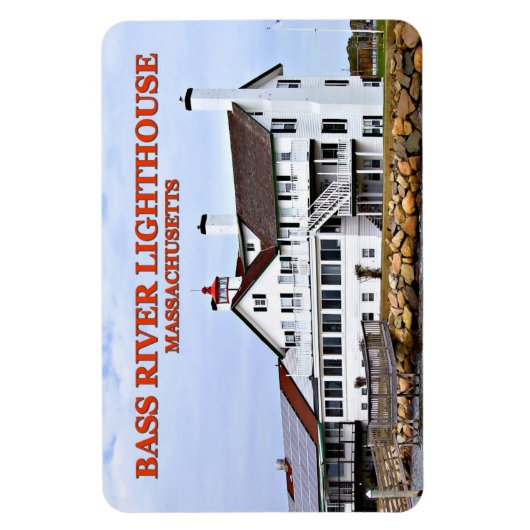 Bass River Light house, Massachusetts Flexi Magnet マグネット (縦)