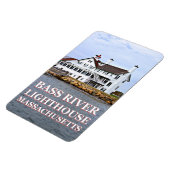 Bass River Light house, Massachusetts Flexi Magnet マグネット (左側)