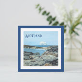 Bass Rock, North Berwick，スコットランドのランドスケープ・アート シーズンカード (スタンド正面)