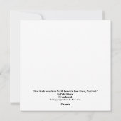 Bass Rock, North Berwick,スコットランドby Pola.B.Alex シーズンカード (裏面)