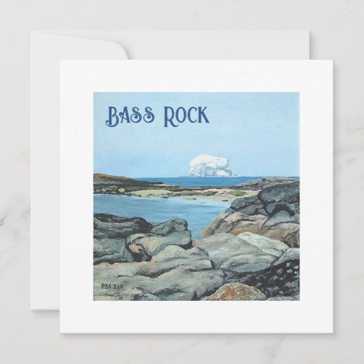 Bass Rock, North Berwick,スコットランドby Pola.B.Alex シーズンカード (正面)