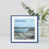 Bass Rock, North Berwick, bonnie Scotland 素晴らし art シーズンカード (スタンド正面)