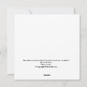 Bass Rock, North Berwick, bonnie Scotland 素晴らし art シーズンカード (裏面)