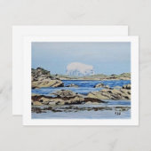 Bass Rock, North Berwick, Scotland fine art シーズンカード (正面/裏面)