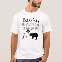 Bass Tおもしろいシャツ – 平均熊
