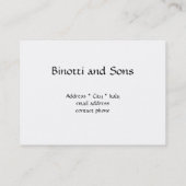 Bassano Del Grappaイタリアの水彩画 名刺 (裏面)