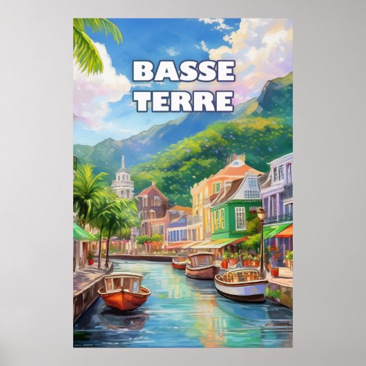 Basse-Terre, setting of waves ポスター (正面)