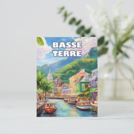Basse-Terre, setting of waves ポストカード (スタンド正面)
