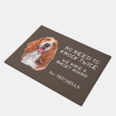 Bassetおもしろいハウンド形式 ドアマット (アングル)