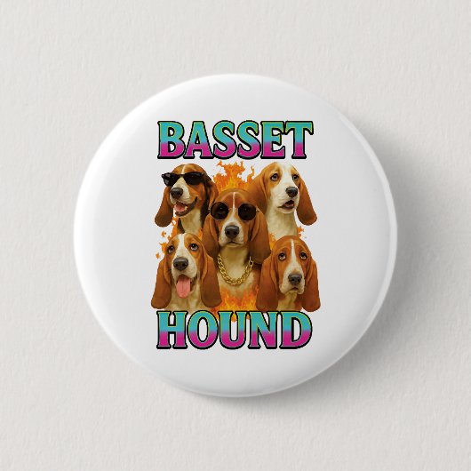 Bassetサウンドコピー 缶バッジ (正面)