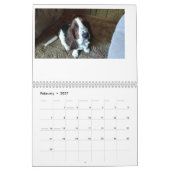 Bassetハウンドカレンダー24か月 カレンダー (2月 2027)