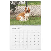 Bassetハウンドカレンダー カレンダー (1月 2027)