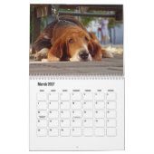 Bassetハウンドカレンダー カレンダー (3月 2027)