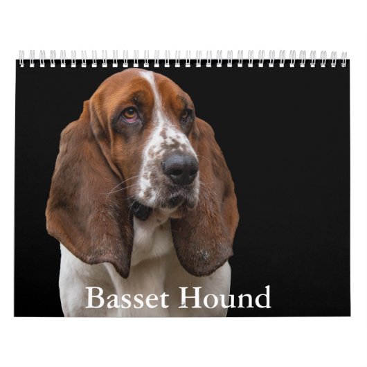 Bassetハウンドカレンダー カレンダー (カバー)