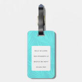 Bassetハウンド荷物タグ ラゲッジタグ (裏面縦)