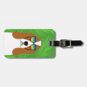 Bassetハウンド荷物タグ ラゲッジタグ (正面横)