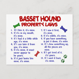 BASSETハウンド財産法2 ポストカード