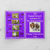 Bassetバレンタインデーに"Hokey Pokey"を行う カード (内部)