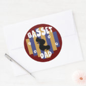 Bassetパパシール ラウンドシール (封筒)