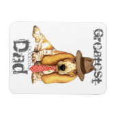 Bassetパパ マグネット (横)