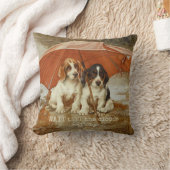 Basset犬の子犬の傘の下のCC0926トロッド アウトドアクッション (ブランケット)