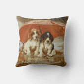 Basset犬の子犬の傘の下のCC0926トロッド アウトドアクッション (裏面)