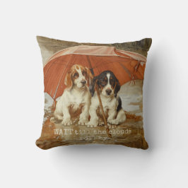 Basset犬の子犬の傘の下のCC0926トロッド アウトドアクッション