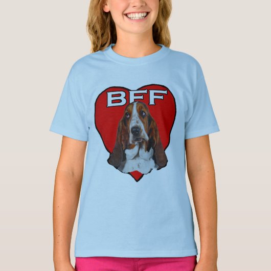 Basset BFFシャツ Tシャツ (正面)