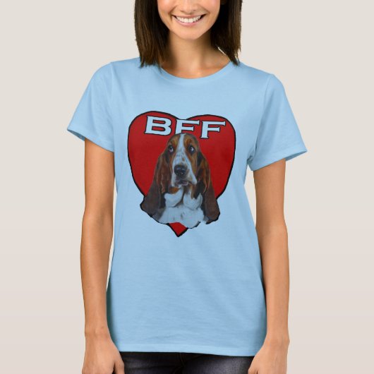 Basset BFFシャツ Tシャツ (正面)