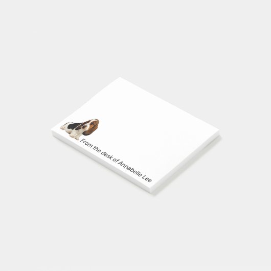 Basset Houndの個人用設定 ポストイット (アングル)