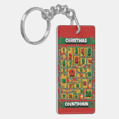 Basset Houndカウントダウンクリスマスアドベントカレンダー キーホルダー (正面左)