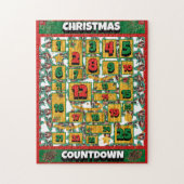 Basset Houndカウントダウンクリスマスアドベントカレンダー ジグソーパズル (縦)