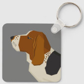 Basset Hound キーホルダー (裏面)