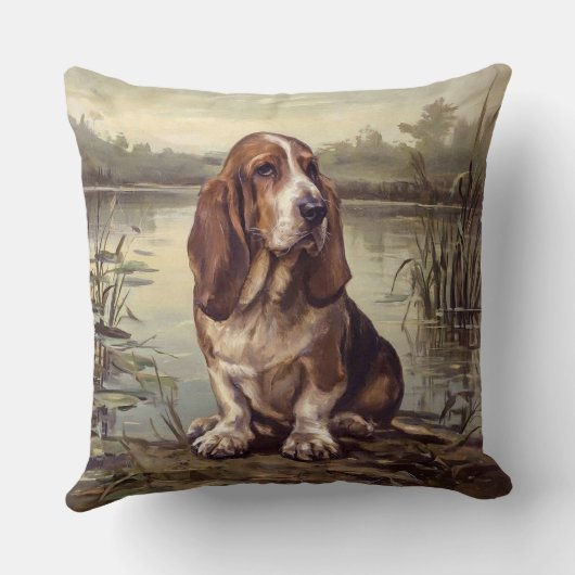 Basset Hound クッション (裏面)