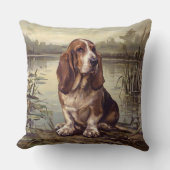 Basset Hound クッション (正面)
