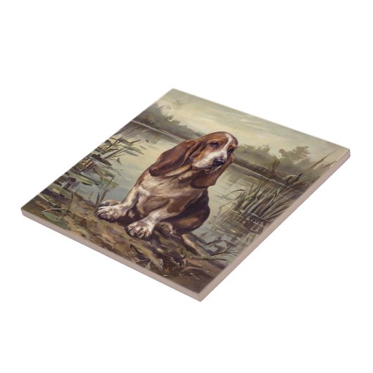 Basset Hound タイル (側面)