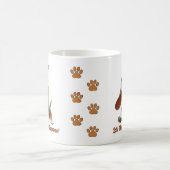 Basset Hound - Add Dog's Name, Change文字 コーヒーマグカップ (中央)