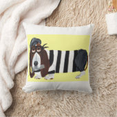 Basset Hound Burglar クッション (ブランケット)