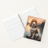 Basset Hound by Lake ノートブック (内部)